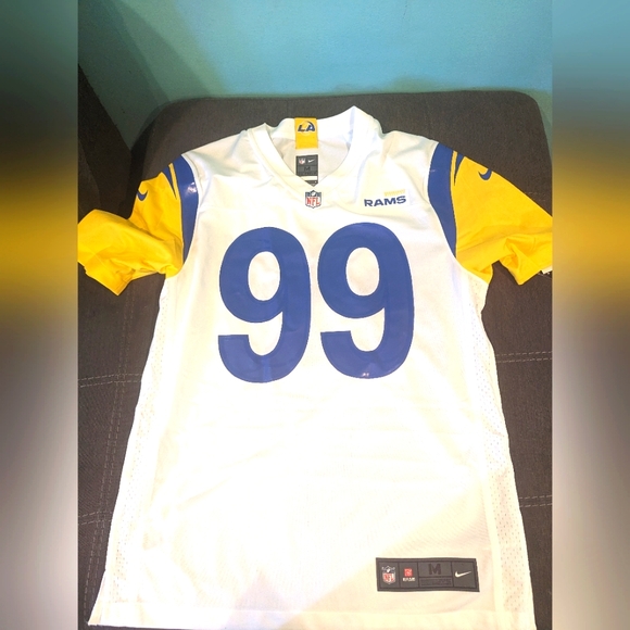Aaron Donald #99 Los Angeles Rams Nike Alternate On Field Jersey Mens 2Xl Med - Picture 1 of 16